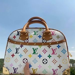 Louis Vuitton White Monogram Multicolor Trouville